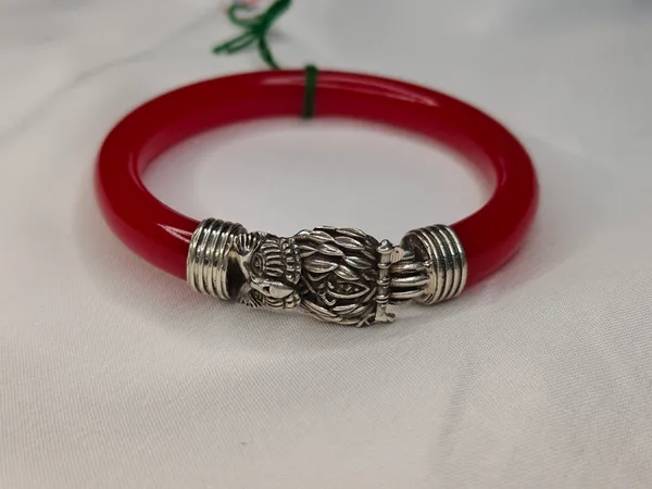 Red_Resin_Oxidized_Silver_Dragon_Head_Cuff_Bracelet_For_Women