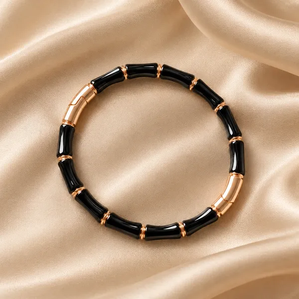 Black_&_Rose_Gold_Openable_Bracelet