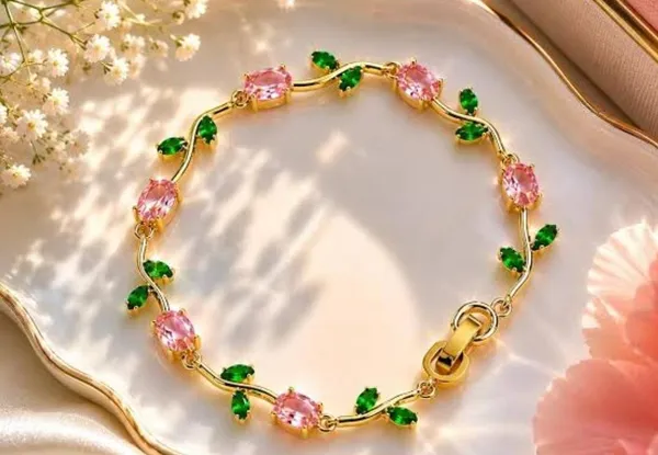 Blossom_Rose_Vine_Crystal_Tulip_Bracelet