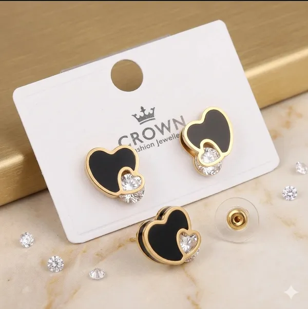 Elegant_Black_And_Gold_Heart_Stud_Earrings_With_Crystal_Accent_Pack_Of_2