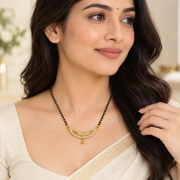 Elegant_Gold-Tone_Black_Beads_Mangalsutra_for_Women