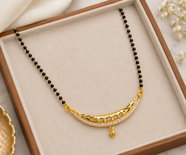 Elegant_Gold-Tone_Black_Beads_Mangalsutra_for_Women