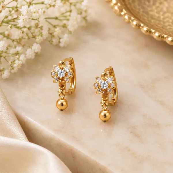 Floral_Crystal_Bali_Drop_Earrings