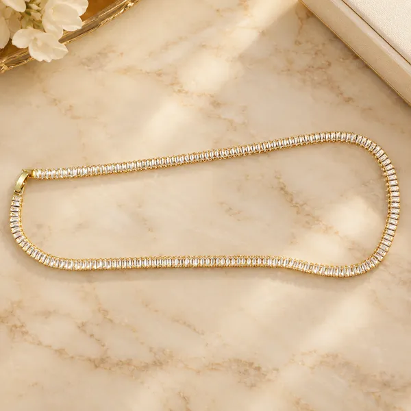 Gold-Tone_Baguette_Crystal_Tennis_Necklace
