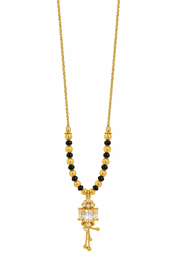 Gold-Tone_Black_Beaded_Designer_Crystal_Mangalsutra_Necklace
