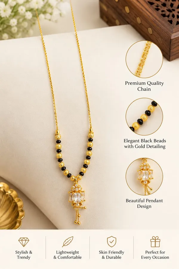 Gold-Tone_Black_Beaded_Designer_Crystal_Mangalsutra_Necklace