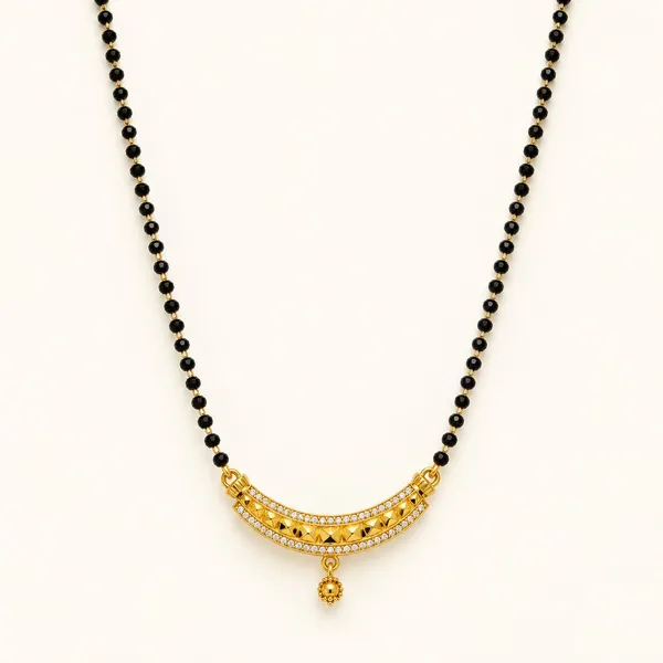 Gold-Tone_Curved_Stone-Studded_Black_Beaded_Mangalsutra_Necklace