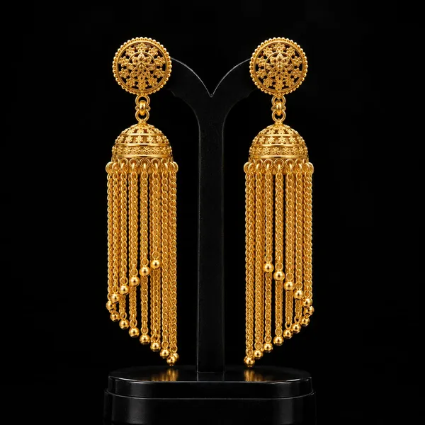 Gold-Tone_Long_Chain_Jhumka_Earrings_–_Traditional_Statement_Earrings