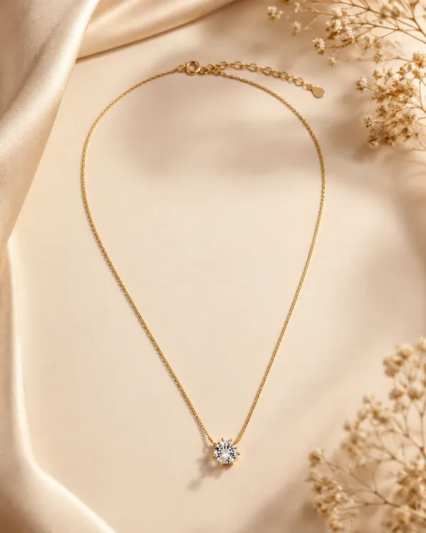 Gold-Tone_Solitaire_Round_Pendant_Necklace