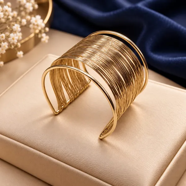 Golden_Multi-Layer_Open_Cuff_Bracelet