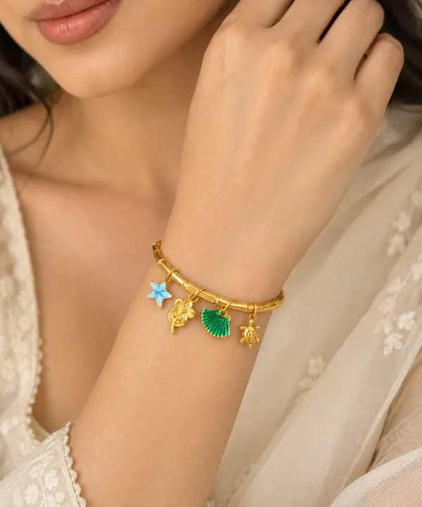 Golden_Multicolour_Charm_Bracelet
