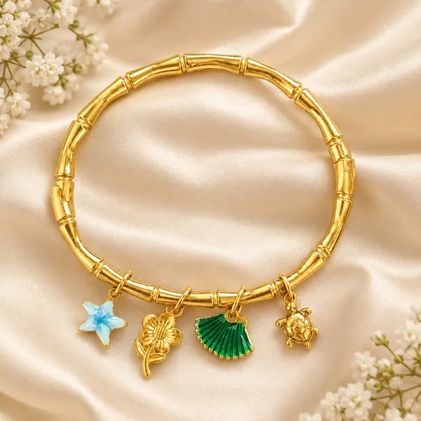 Golden_Multicolour_Charm_Bracelet
