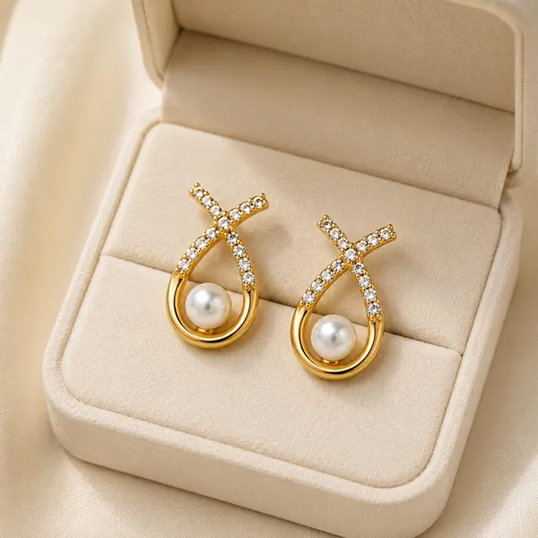 Golden_Pearl_X-Crossover_Drop_Earrings