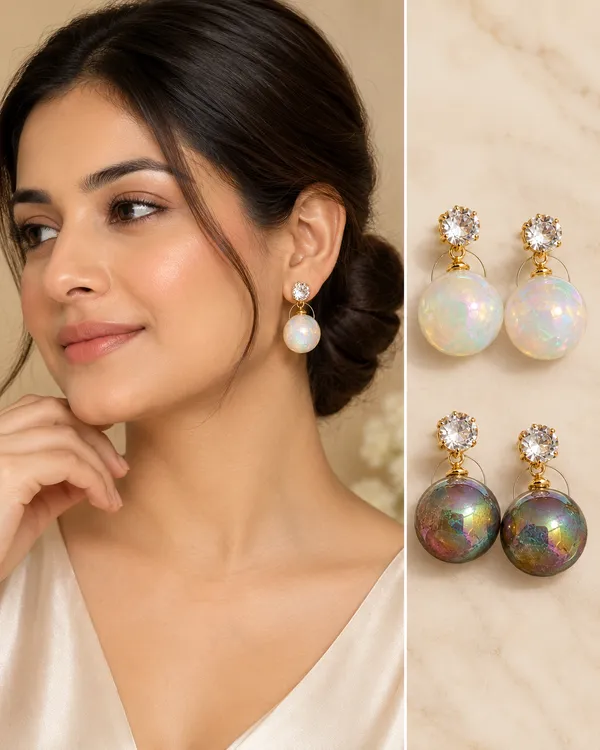 Iridescent_Pearl_&_Multicolour_Drop_Earrings_–_Set_of_2