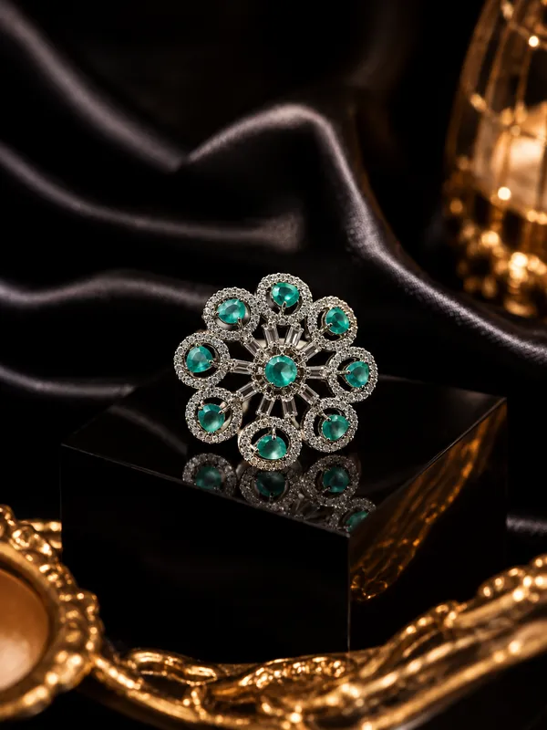 Premium_Emerald_Green_Floral_Statement_Ring_for_Women
