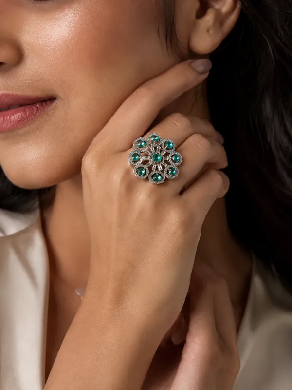 Premium_Emerald_Green_Floral_Statement_Ring_for_Women