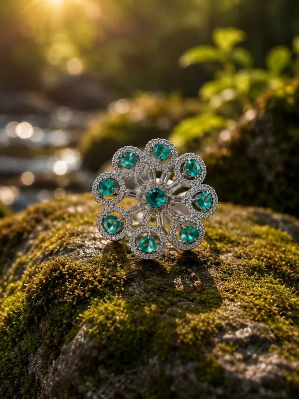 Premium_Emerald_Green_Floral_Statement_Ring_for_Women