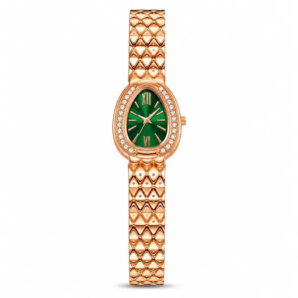 Rose_Gold_Green_Dial_Crystal_Bracelet_Watch_for_Women