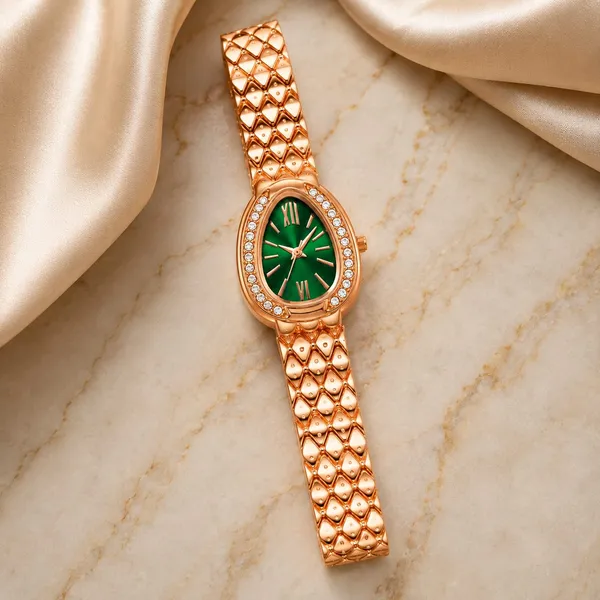 Rose_Gold_Green_Dial_Crystal_Bracelet_Watch_for_Women