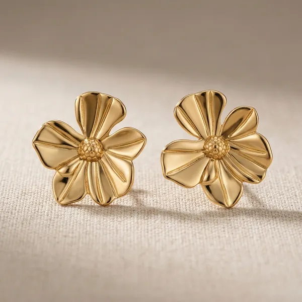 Gold_Tone_Floral_Stud_Earrings