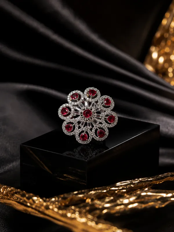 Silver-Toned_American_Diamond_Cocktail_Ring