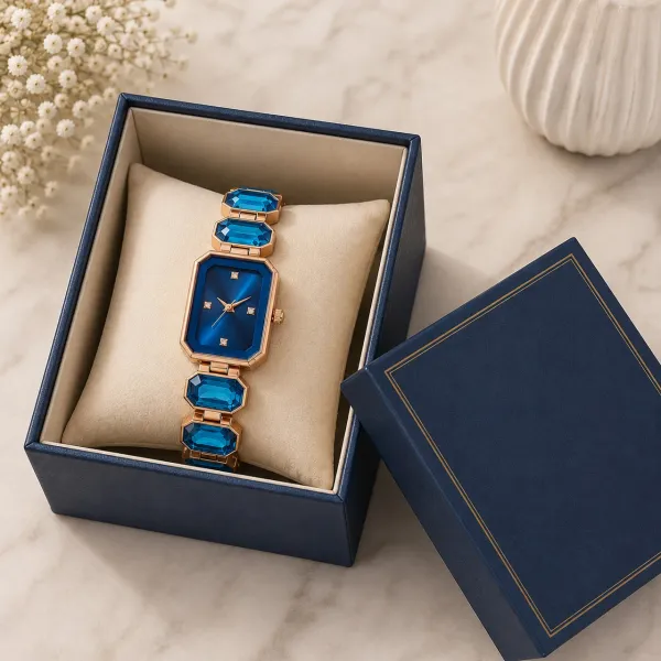 Women_Blue_Rectangular_Dial_Analog_Bracelet_Watch_with_Crystal_Link_Strap