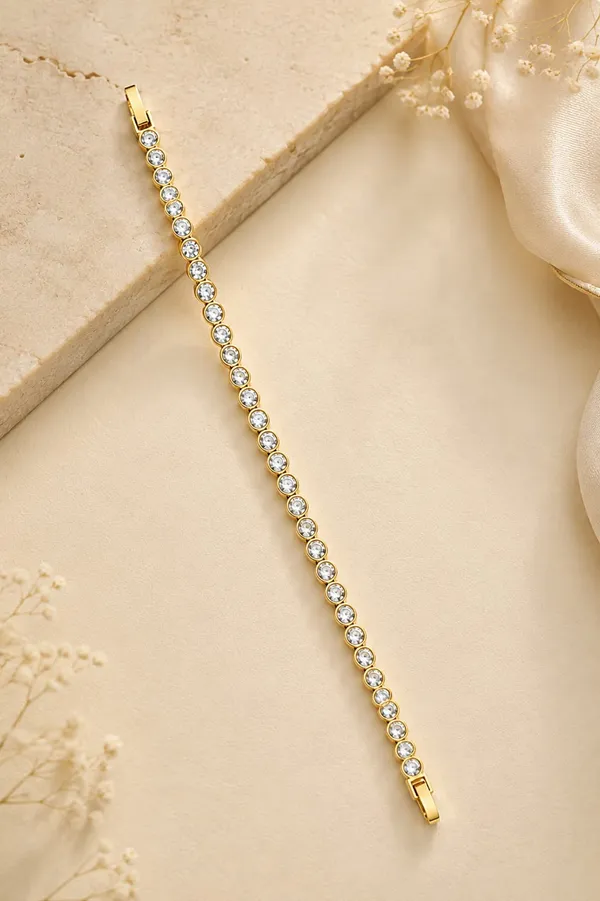 Women_Gold-Plated_Crystal_Tennis_Bracelet