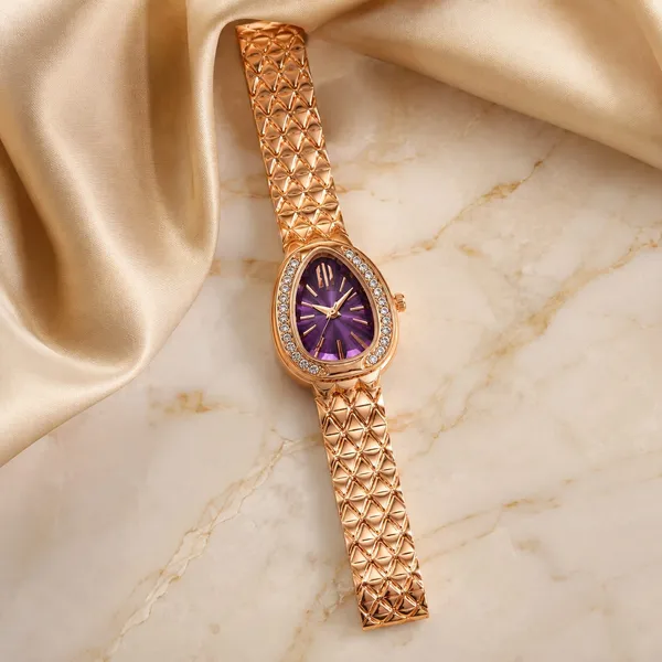 Women’s_Rose_Gold_Purple_Dial_Crystal_Oval_Bracelet_Watch