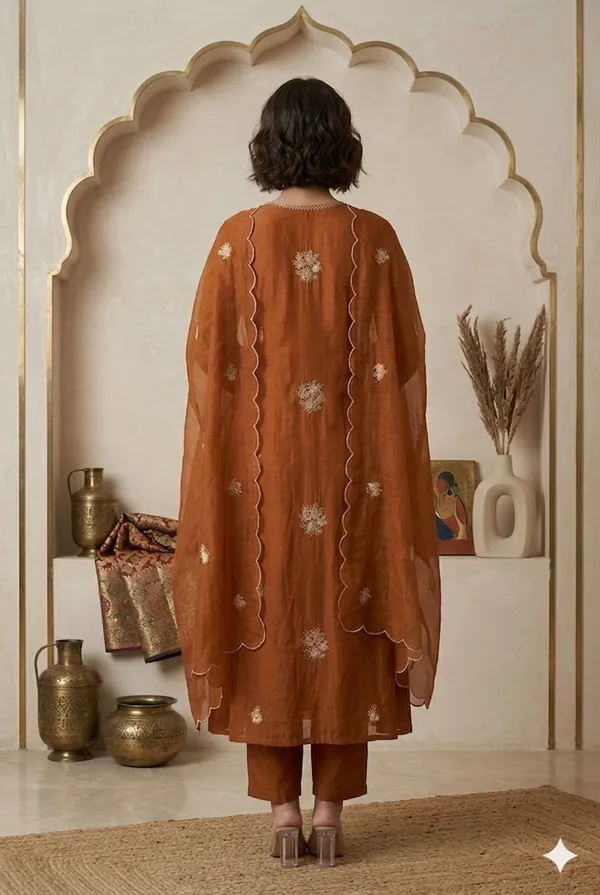 Silk_Rust_Colour_Suit_Set_with_Dupatta