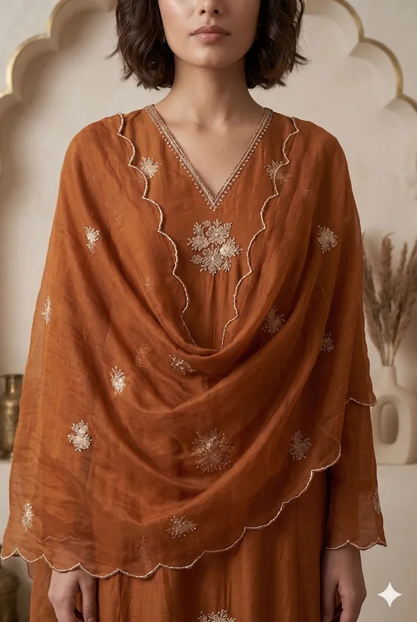 Silk_Rust_Colour_Suit_Set_with_Dupatta