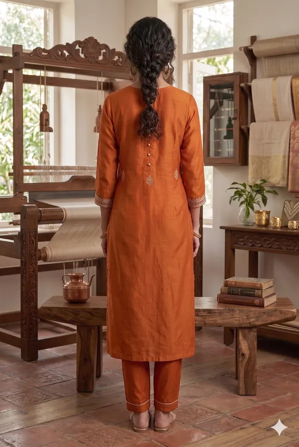 Orange_Embroidered_Suit_set_with_Dupatta