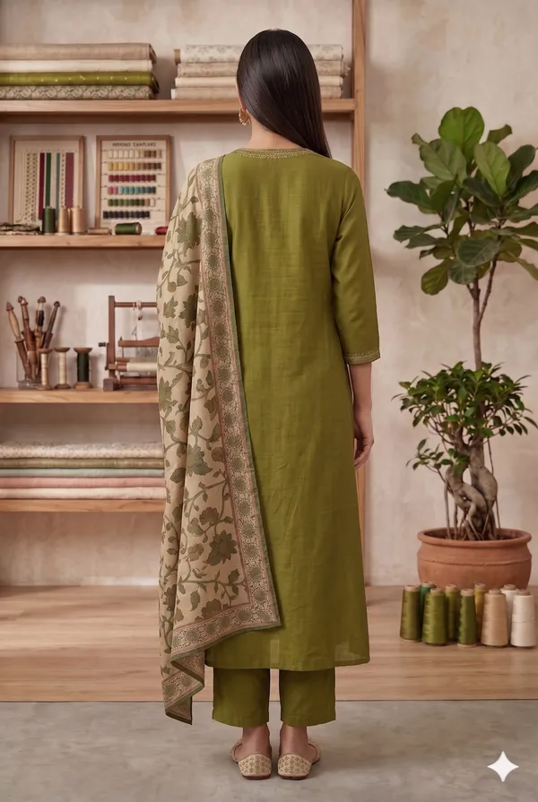 Green_A-Line_Silk_Suit_Set_With_Dupatta