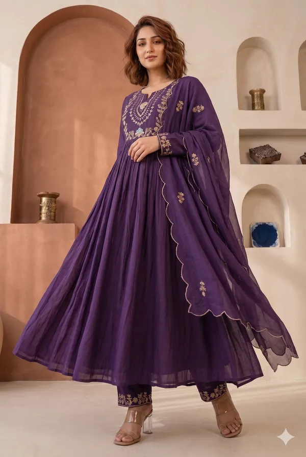 Purple_Anarkali_Suit_with_Dupatta
