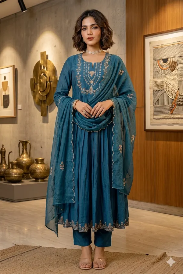 Teal_Blue_Suit_Set_with_Dupatta