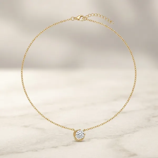 18k_gold_plated_Elegant_Circle_Crystal_Pendant_Necklace_With_Delicate_Chain