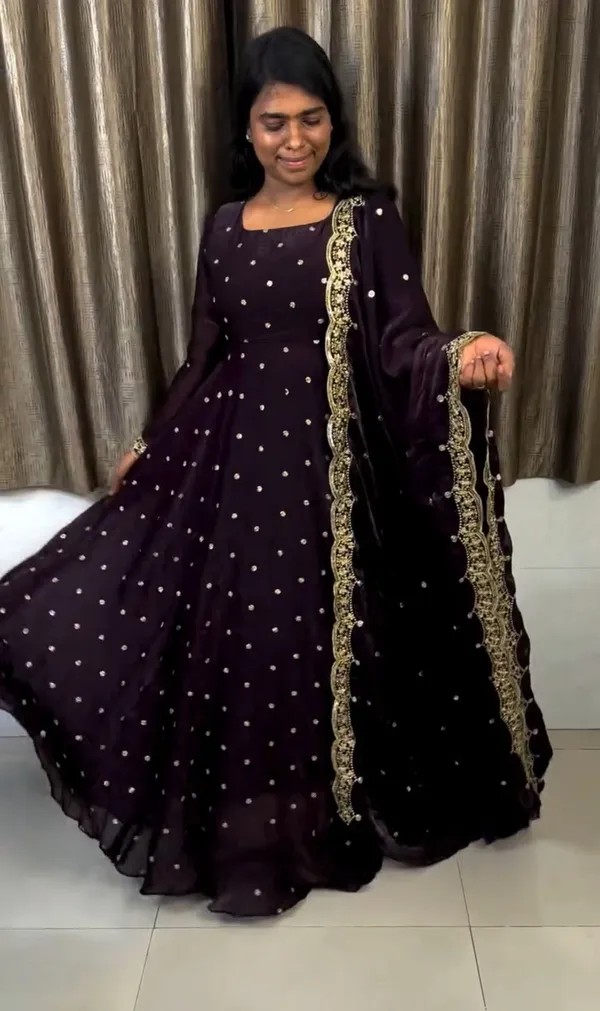 Purple_Elegant_Design_Fancy_Silk_Gown_For_Women