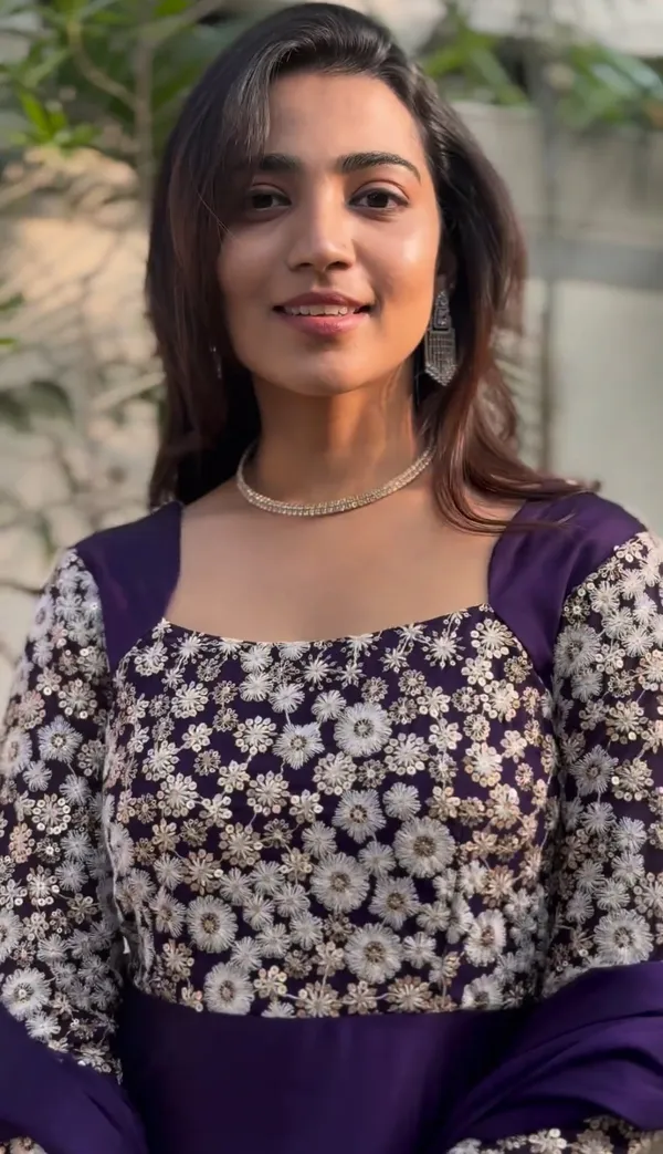 Purple_Elegant_Design_Fancy_Silk_Gown_For_Women