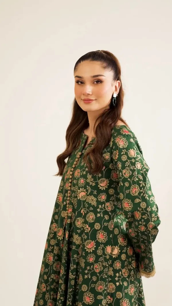 Hoor_Dark_Green_kurti_set_