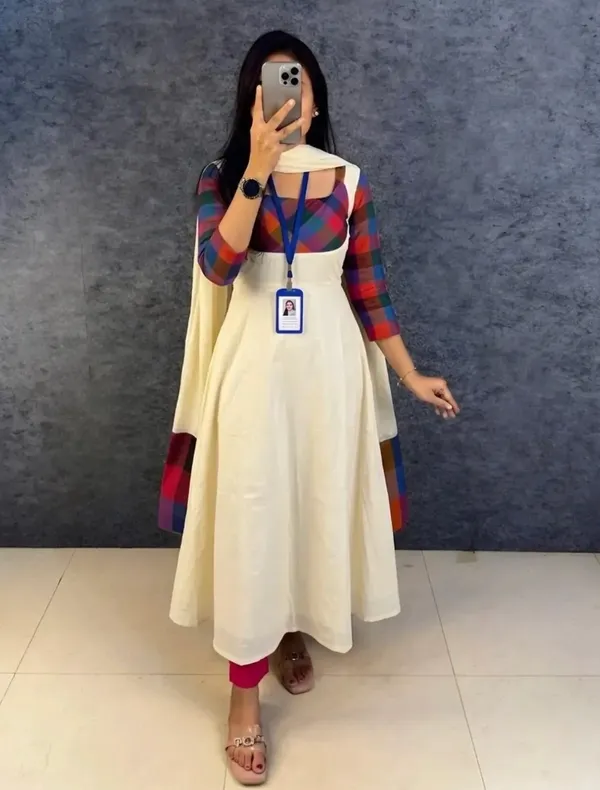 Multicolor_Printed_Anarkali_Gown_with_Dupatta