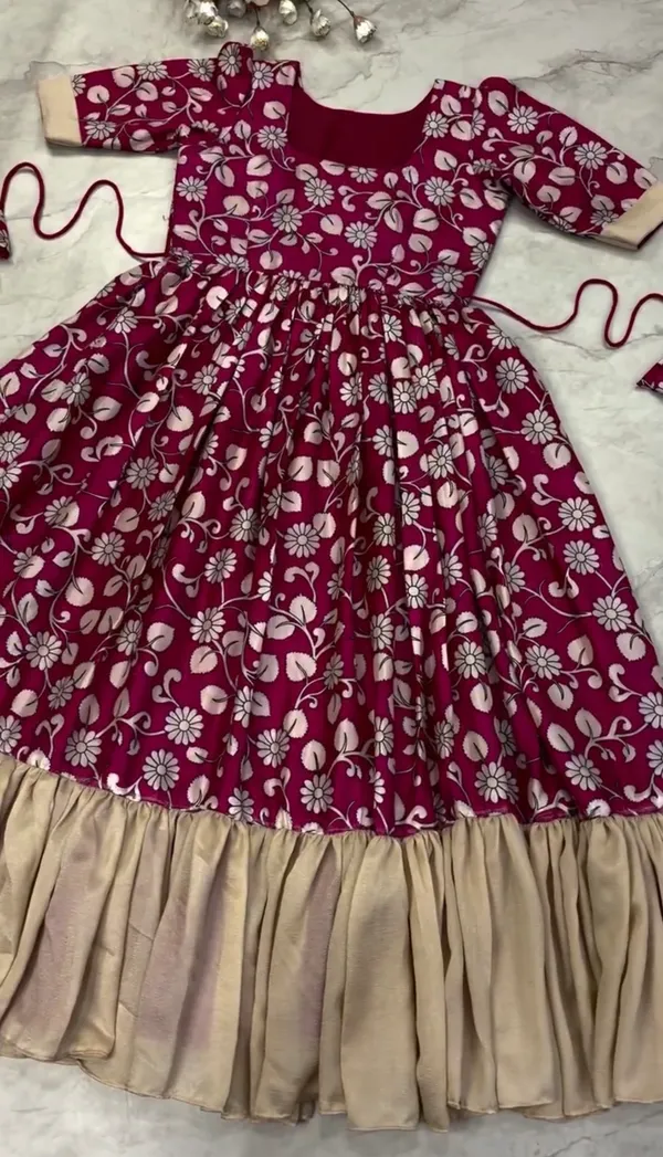 RANI_PINK_Kalamkari_2.0_Slub_Cotton_Anarkali