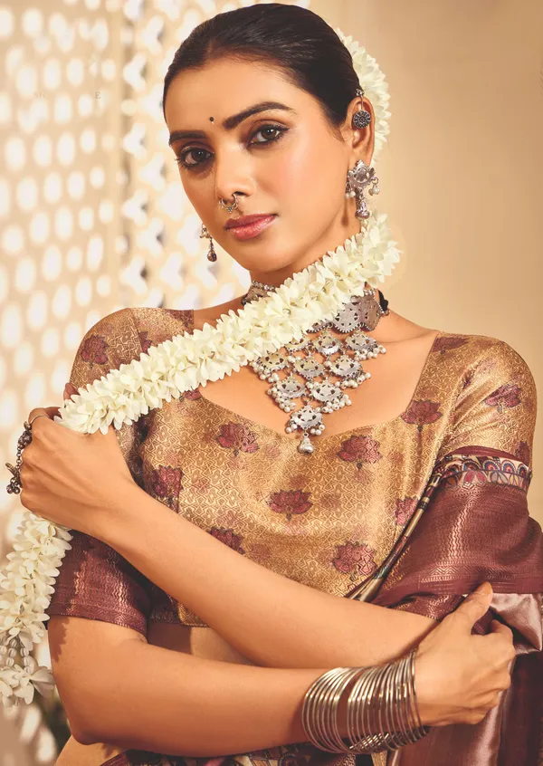 Mauve_Gold_Pure_Tussar_Silk_Zari_Border_Pallu_Saree_For_Women