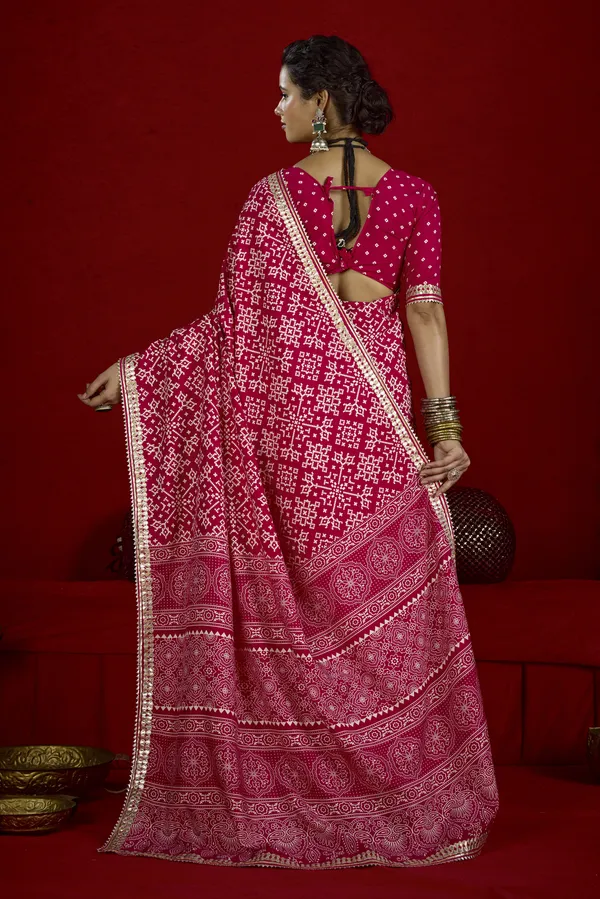 Pink_Silver_Velvet_Tussar_Silk_Gotta_Patti_Border_Saree_For_Women
