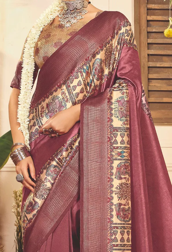 Mauve_Gold_Pure_Tussar_Silk_Zari_Border_Pallu_Saree_For_Women