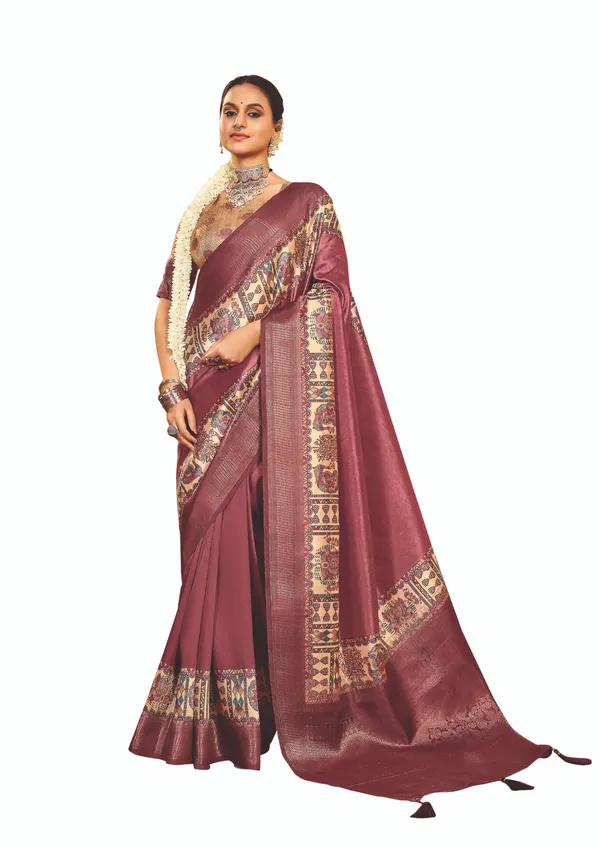 Mauve_Gold_Pure_Tussar_Silk_Zari_Border_Pallu_Saree_For_Women