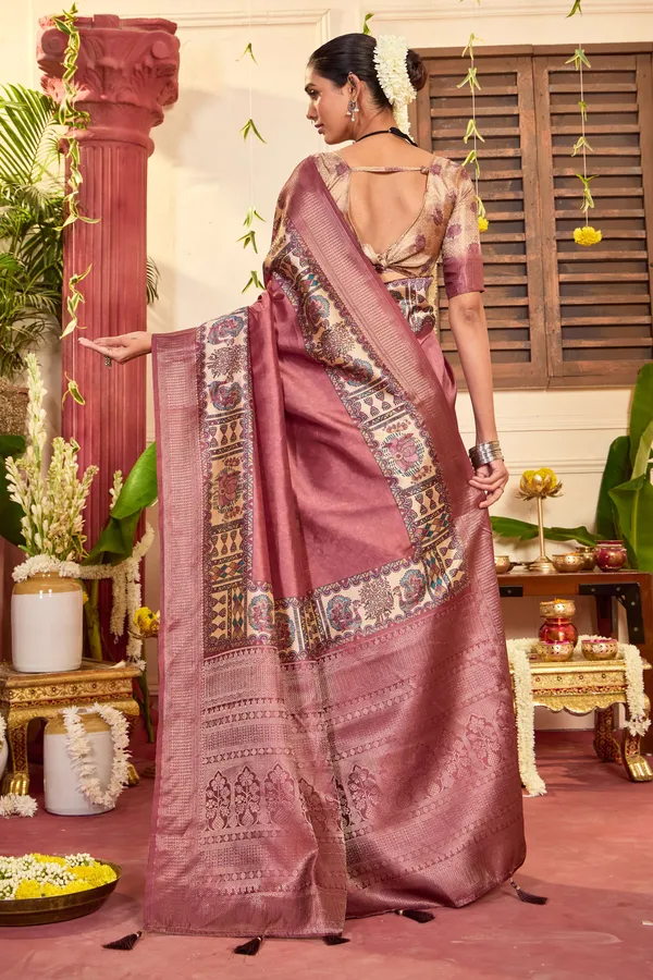 Mauve_Gold_Pure_Tussar_Silk_Zari_Border_Pallu_Saree_For_Women