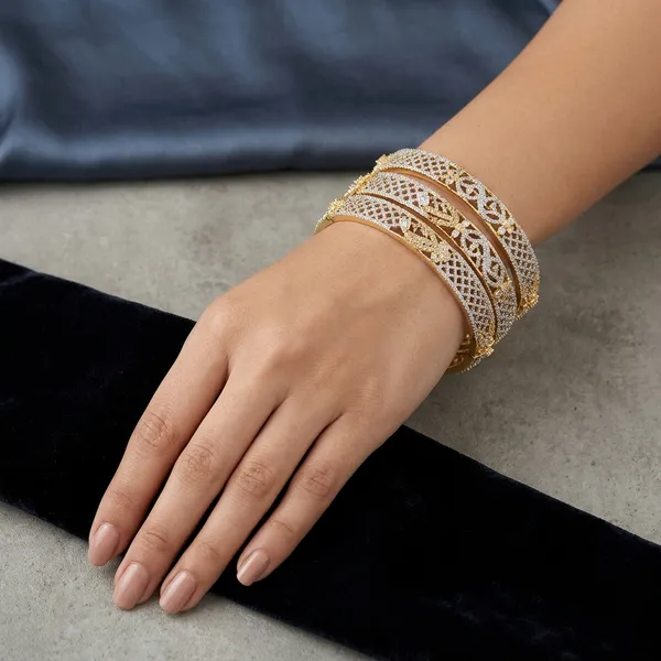 Gold_Plated_American_Diamond_Bangles_For_Women_(Pack_of_4_)