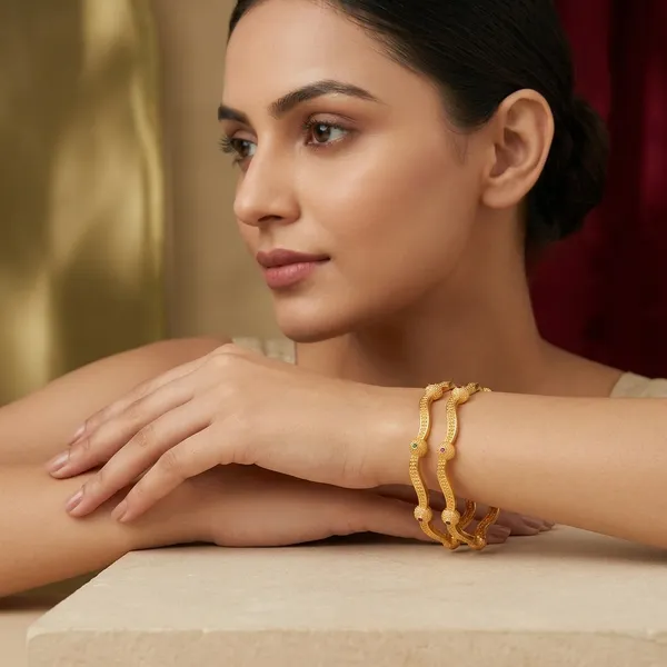 Gold_Plated_Alloy_Wave_Design_Bangles_For_Women
