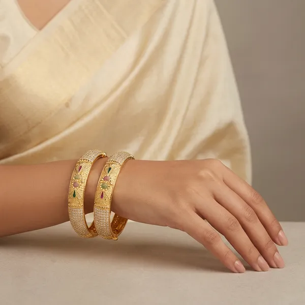 Gold_Brass_Engraved_Studded_Bangles_For_Women_(Pack_of_2_)