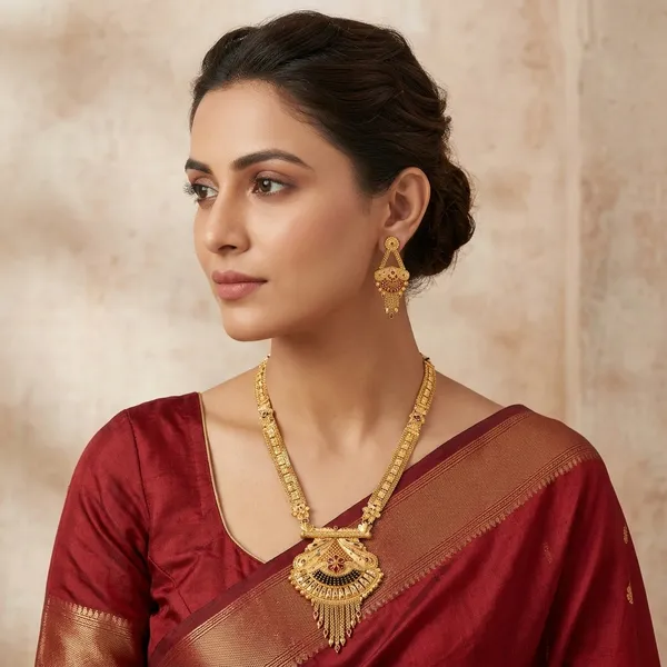 Gold_Copper_Antique_Temple_Jewellery_Necklace_Set_For_Women