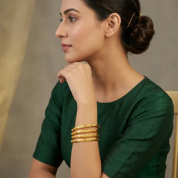 Gold_Alloy_Textured_Bangles_For_Women_(Pack_of_4_)